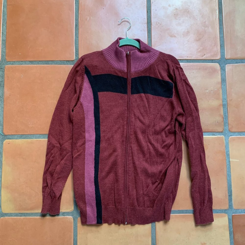 Women's "Indigenous" Knit Zip Jacket size Small